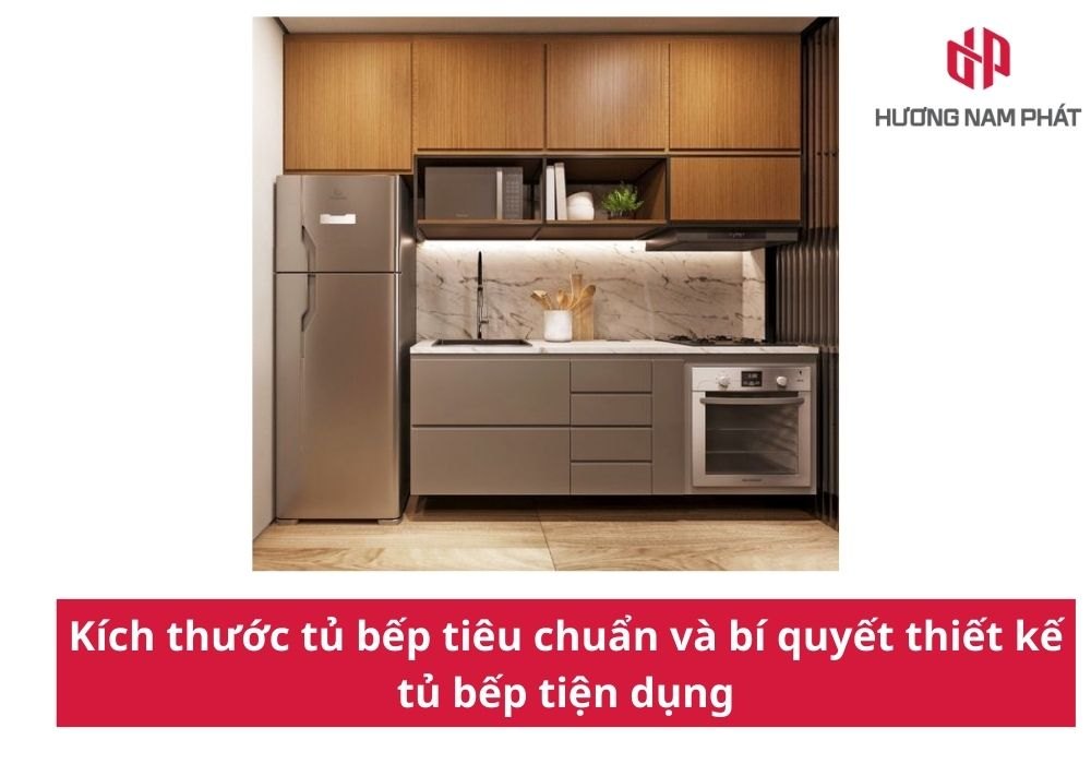 Kích thước tủ bếp tiêu chuẩn và bí quyết thiết kế tủ bếp tiện dụng