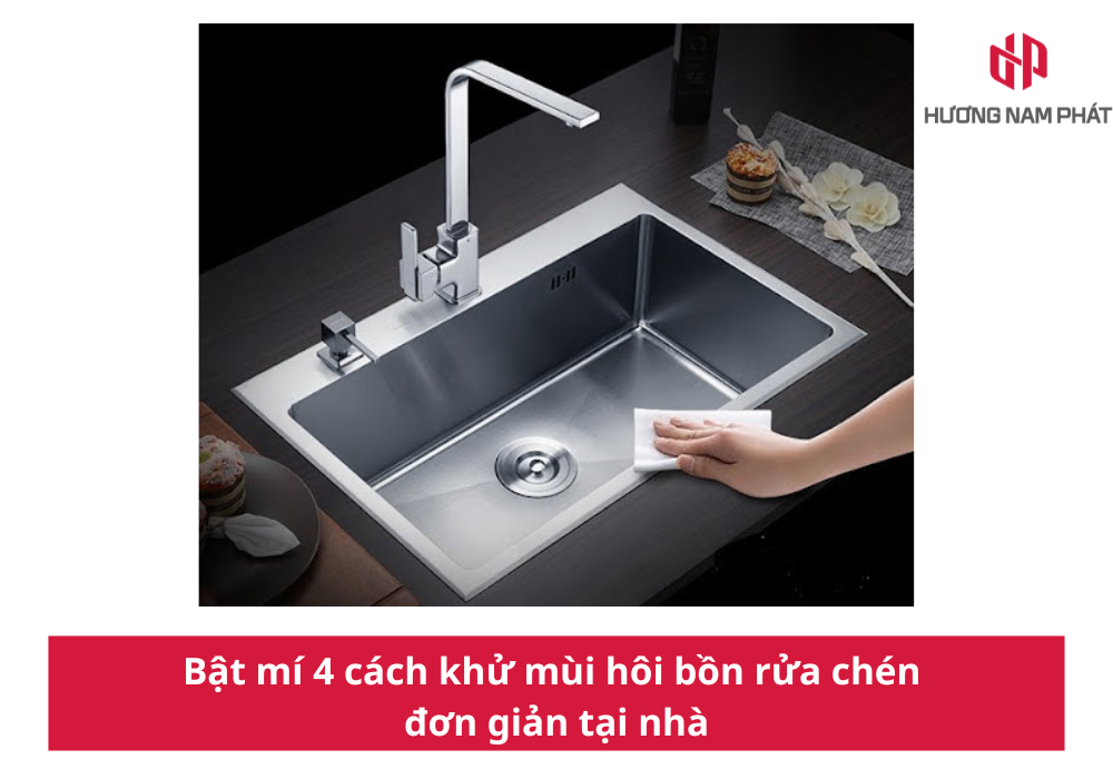 Bật mí 4 cách khử mùi hôi bồn rửa chén đơn giản tại nhà