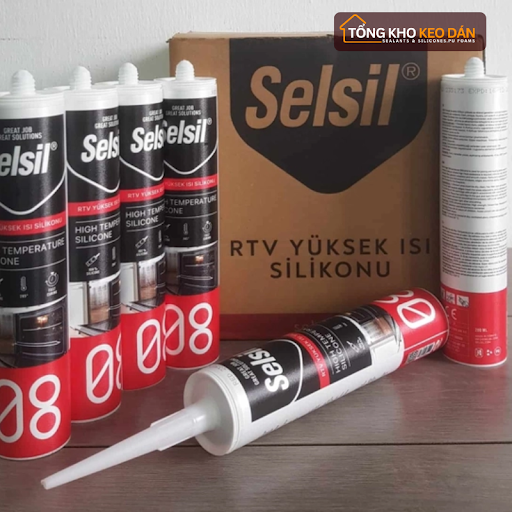 Keo silicon Selsil – Hiệu quả với cả bề mặt kim loại và kính