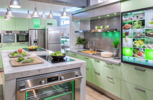 Nhà bếp hiện đại có đảo bếp