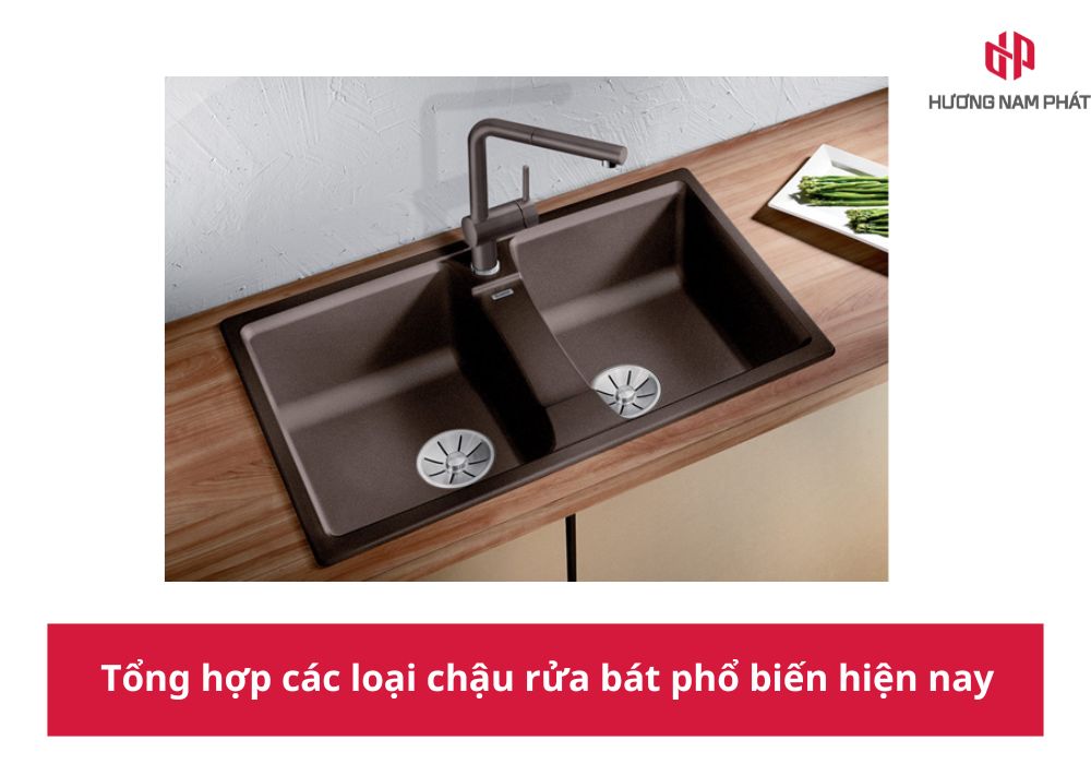 Tổng hợp các loại chậu rửa bát phổ biến hiện nay