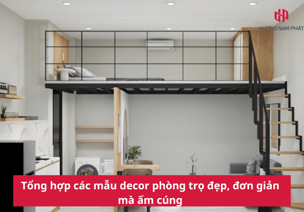Tổng hợp các mẫu decor phòng trọ đẹp, đơn giản mà ấm cúng