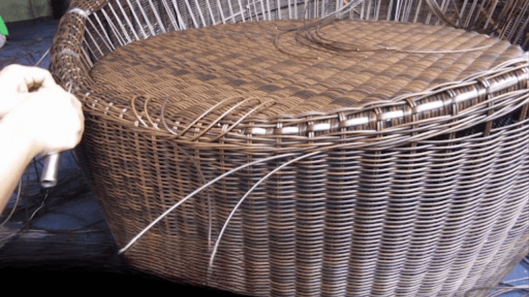 Cách đan ghế nhựa giả mây đơn giản