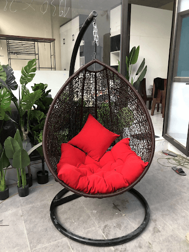 Ghế xích đu mây nhựa hình giọt nước - Giá bán 2.850.000đ