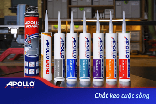 Keo silicone apollo có bảng màu nổi bật với những công dụng khác nhau