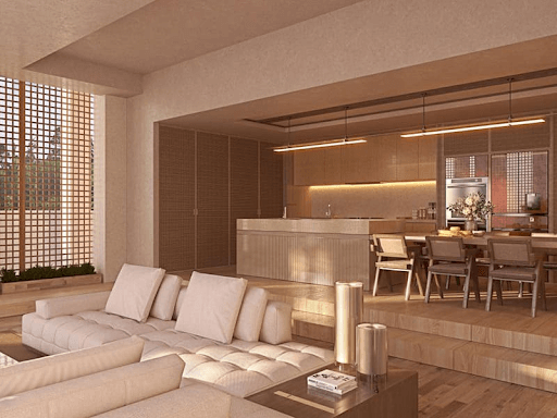 Kiểu hiện đại kết hợp với không gian mở