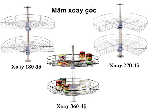 Mâm xoay tủ bếp
