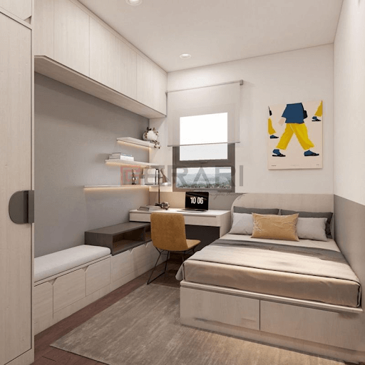 Mẫu 3: Phong cách phòng ngủ 20m2 với nội thất đa năng