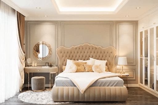 Mẫu 7: Phòng ngủ đầy đủ tiện nghi và phong cách