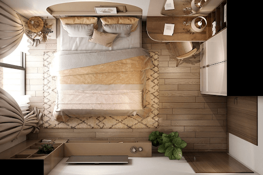 Mẹo bố trí phòng ngủ 10m2 hiệu quả