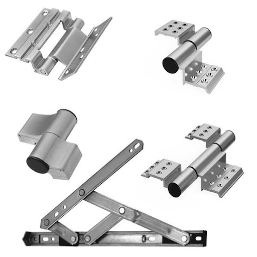 Một số loại bản lề cửa nhôm phổ biến