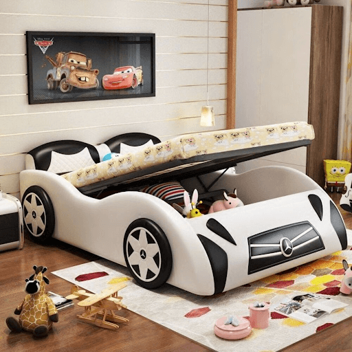Phòng ngủ bé trai 10 tuổi phong cách xe hơi