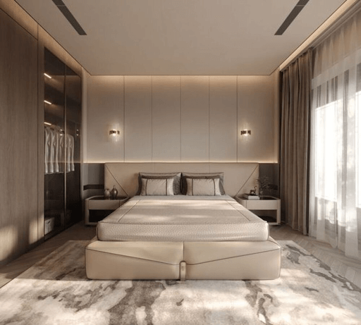 Phòng ngủ 16m² phong cách hiện đại trẻ trung