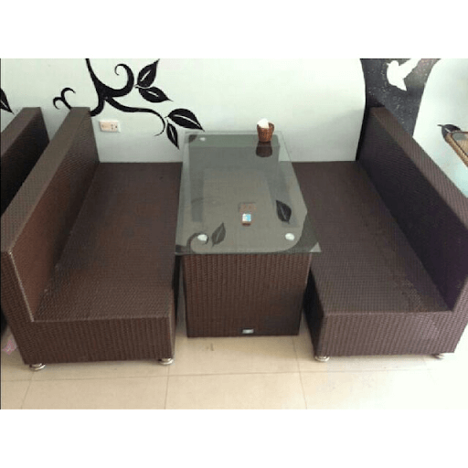 Sofa mây nhựa đa năng có ngăn chứa