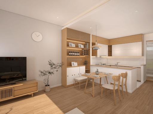 Sử dụng hệ tủ thông minh giúp tiết kiệm diện tích