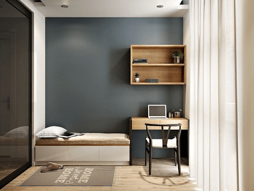 Sử dụng rèm cửa mỏng và sáng màu