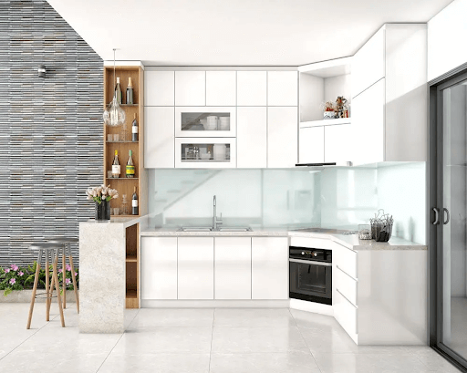 Thiết kế góc tủ bếp