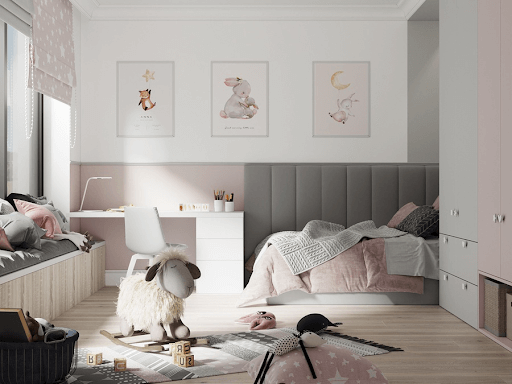 Yếu tố độ tuổi khi thiết kế phòng ngủ cho bé gái