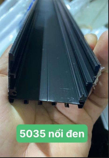 Nhôm led U nổi 5035 M.Đen (KT: R49.5 x R49.5 x C35mm x Cây 3M)