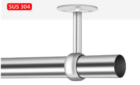 Pat treo sỏ xuyên, Bas thủng giữa suốt áo inox phi 25mm 