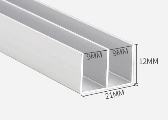 Ray lùa chữ E Trắng sữa/Xám/Nâu - Cây 2M, 3M