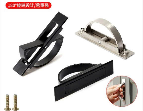 Tay nắm lật 080 INOX Đen/Vàng