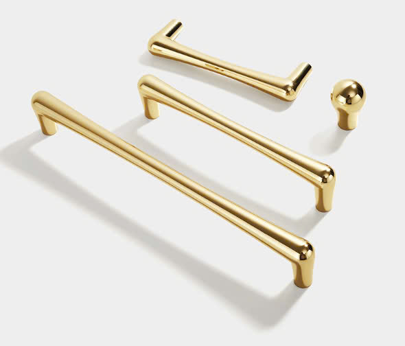 Tay nắm đồng thau chữ U 6129/7386 - 96/128mm