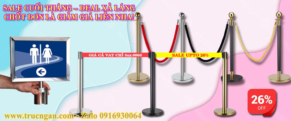 Cột chắn inox Sale hot - SAle cuối tháng deal xả láng