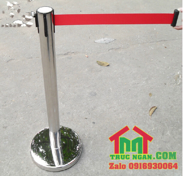 DÂY ĐỎ - CỘT CHẮN INOX TRÚC NGÂN GIÁ RẺ - DÂY KÉO CĂNG 2M, 3M VÀ 5M