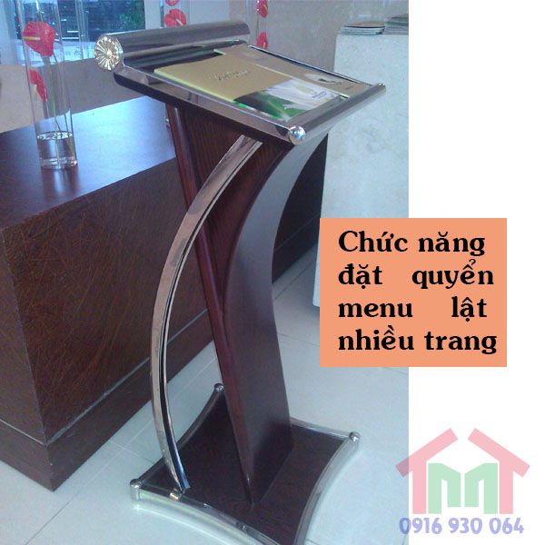 Chức năng đặt quyển menu lật nhiều trang