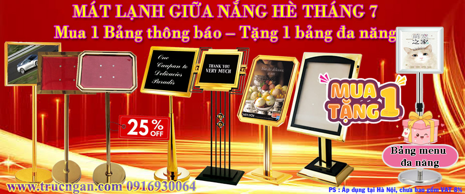 KHuyến mại bảng thông báo