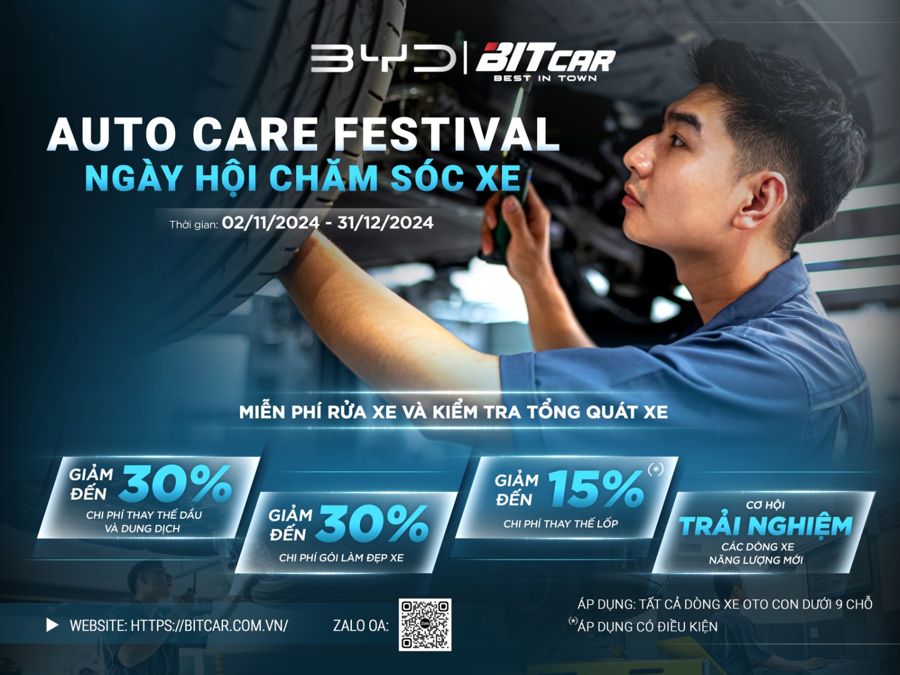 AUTO CARE FESTIVAL - CHƯƠNG TRÌNH CHĂM SÓC XE ĐẶC BIỆT TỪ BYD AUTO VIE