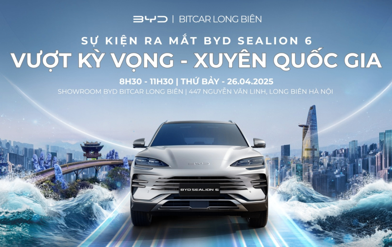 Cơ hội trải nghiệm BYD Sealion 6 một lần nữa tại BYD Bitcar Long Biên