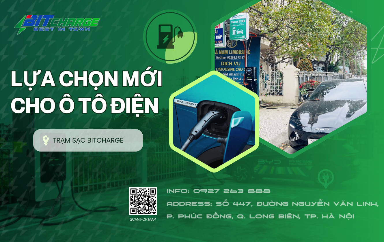 LỰA CHỌN MỚI CHO Ô TÔ ĐIỆN! TRẠM SẠC BITCHARGE!