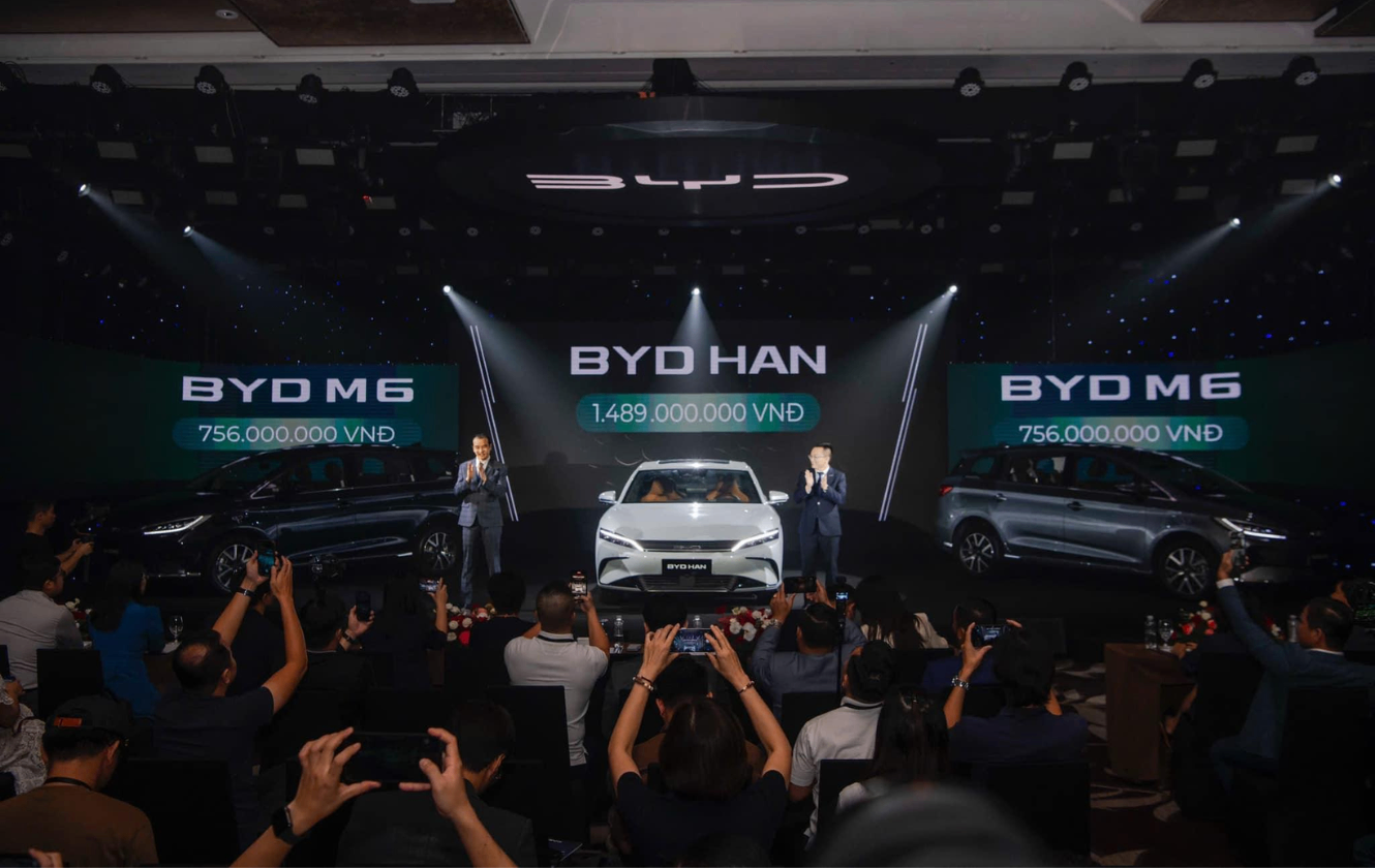 BỘ ĐÔI SIÊU PHẨM BYD M6 và BYD HAN CHÍNH THỨC RA MẮT TẠI VIỆT NAM