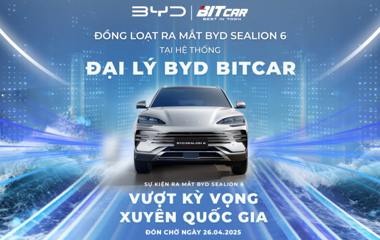 Chấn động – Bộ đôi siêu phẩm SUV BYD Sealion 6 và BYD Sealion 8 sẽ đồng loạt ra mắt tại tất cả đại lý BYD Bitcar trên toàn quốc.