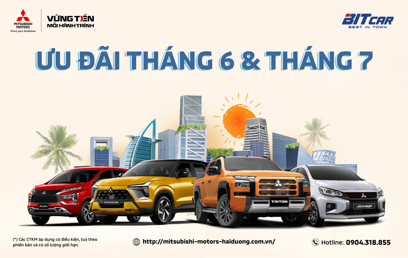 SẮM XE ĐÓN HÈ – RƯỚC ƯU ĐÃI CỰC “HOT” CÙNG MITSUBISHI BITCAR