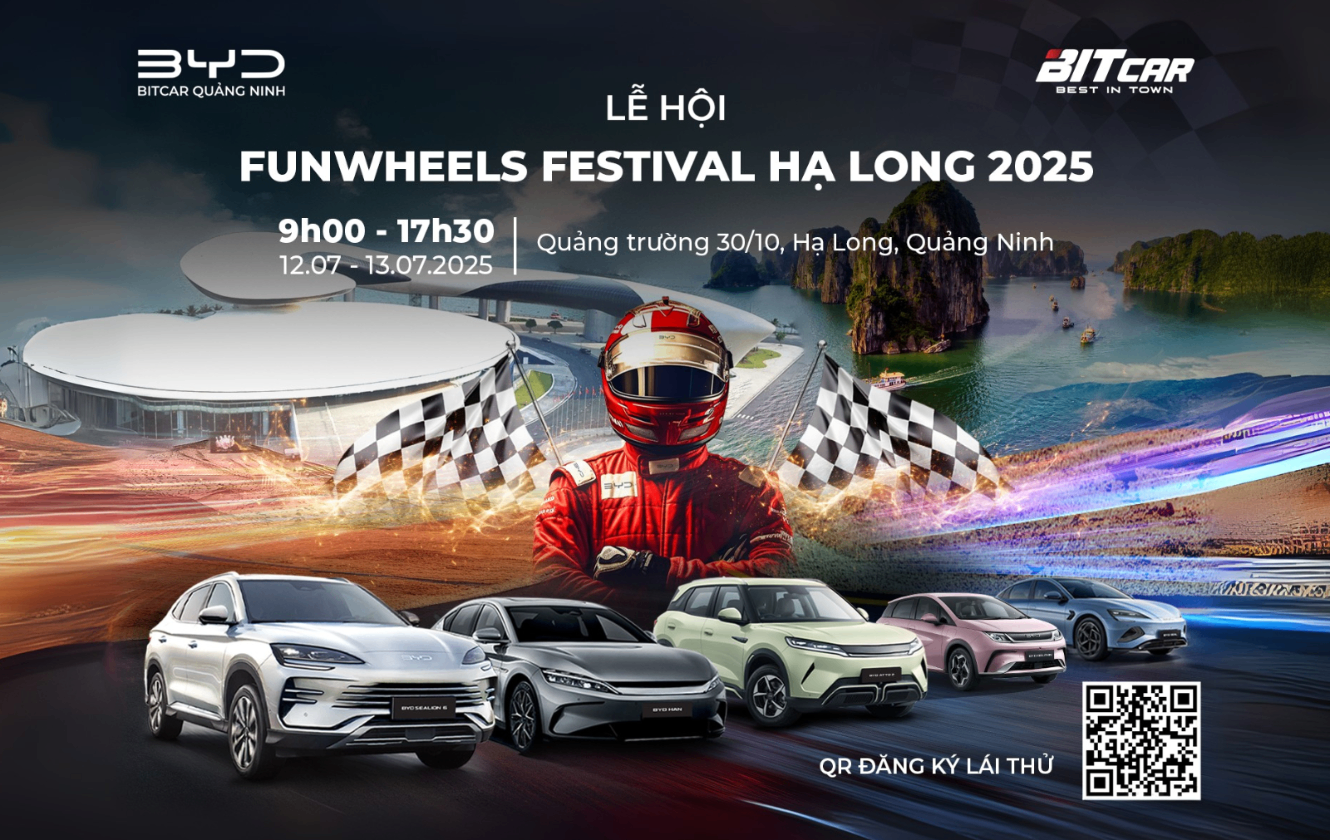 BYD CHÍNH THỨC THAM GIA LỄ HỘI XE FUNWHEELS FESTIVAL 2025 TẠI HẠ LONG