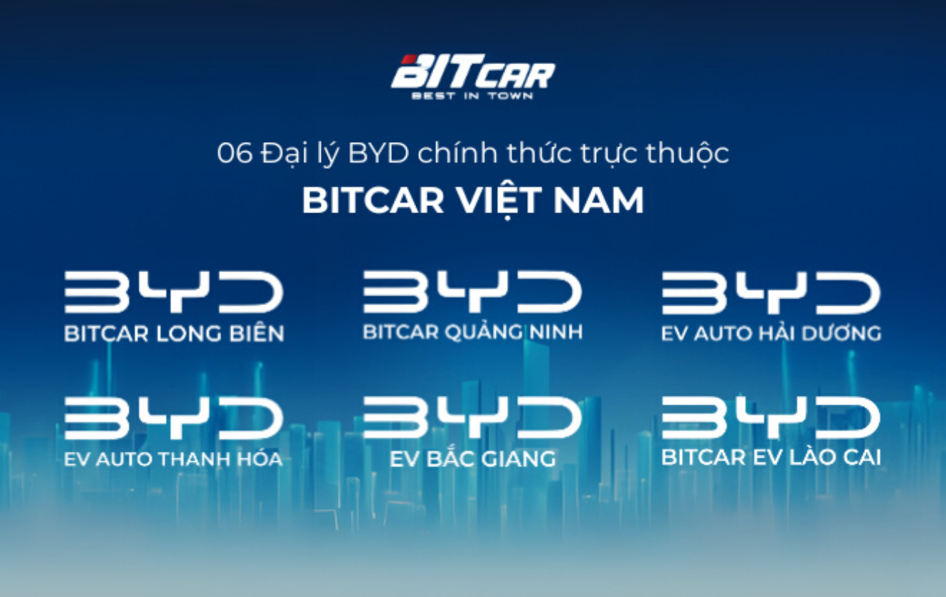 Cảnh báo mạo danh: Danh sách đại lý BYD chính thức thuộc Bitcar Việt Nam