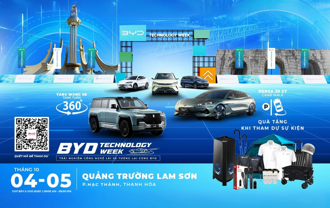BYD Thanh Hoá mang BYD Technology Week trở lại miền Bắc