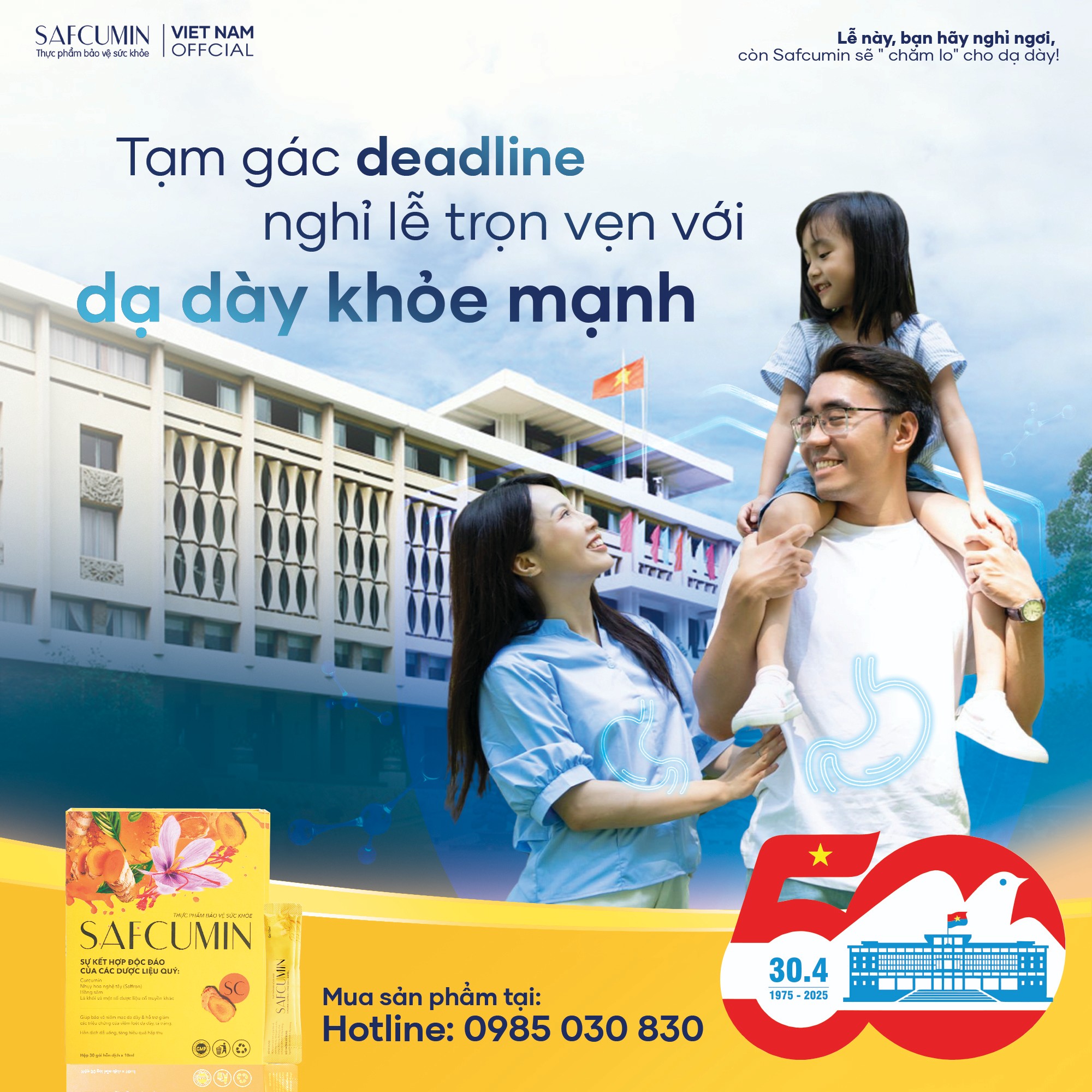 Tạm gác deadline – Nghỉ lễ trọn vẹn với dạ dày khỏe mạnh!