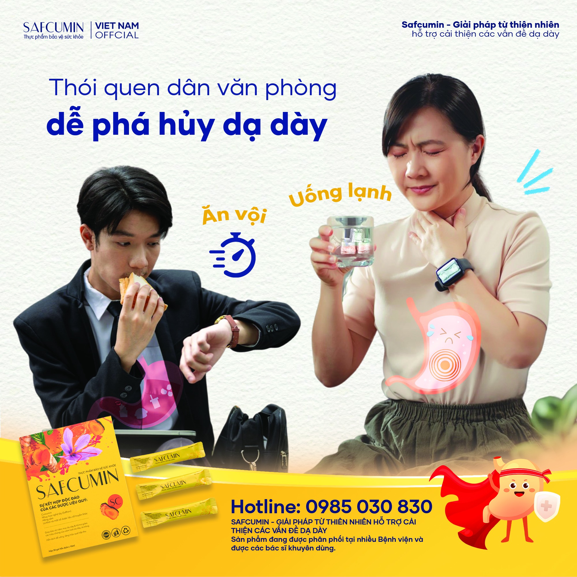 Ăn vội, uống lạnh - thói quen văn phòng dễ 