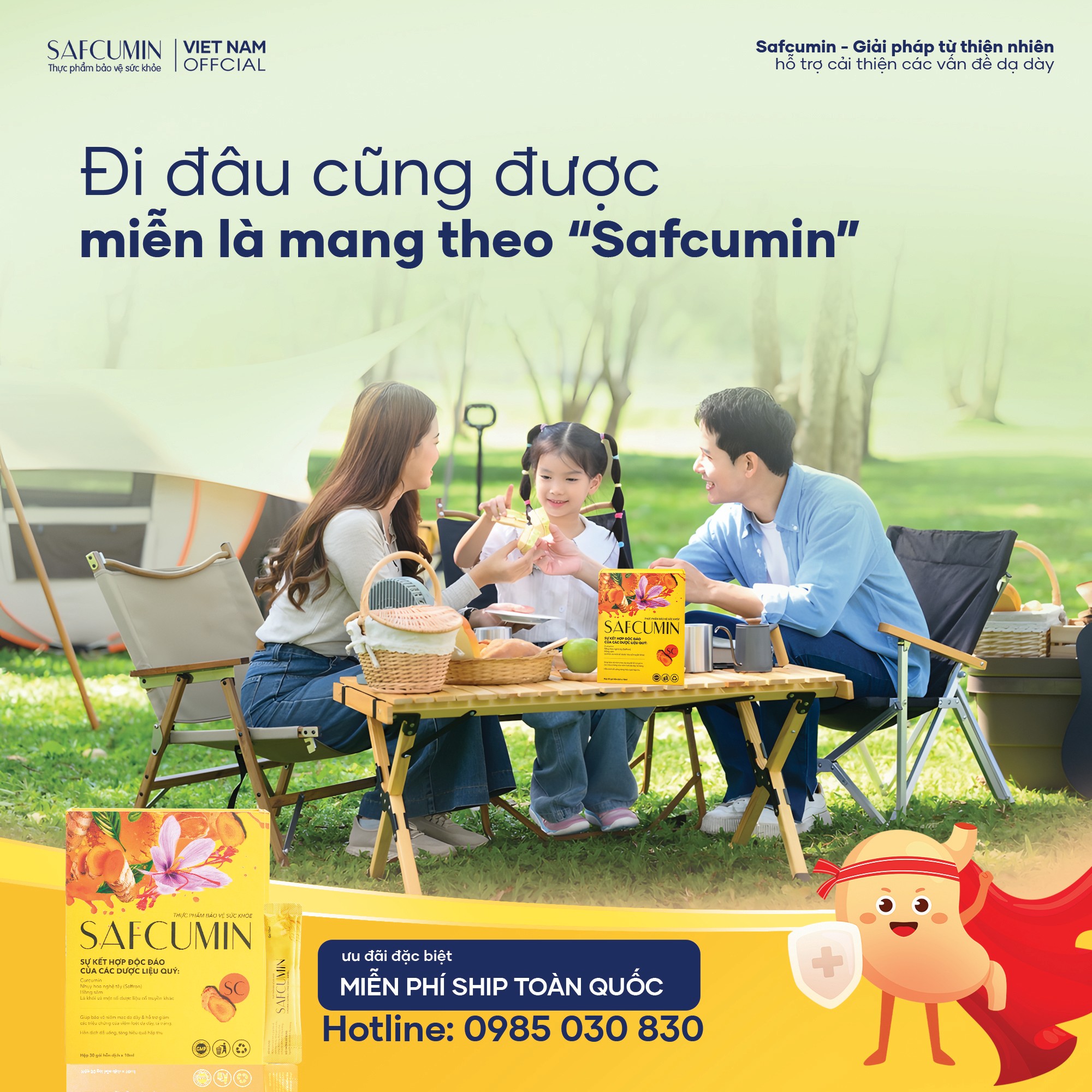 Đi đâu cũng được, miễn là mang theo Safcumin!