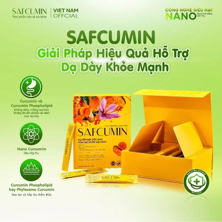 Combo 5 hộp Safcumin Thực phẩm bảo vệ sức khỏe