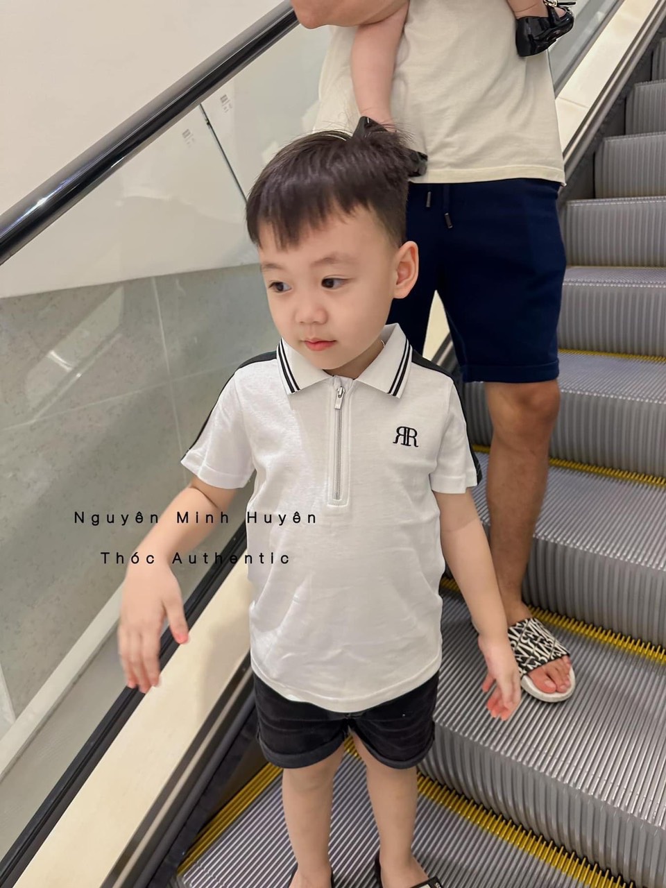 SET 3 ÁO POLO CỔ TRỤ THÊU CHỮ R BT