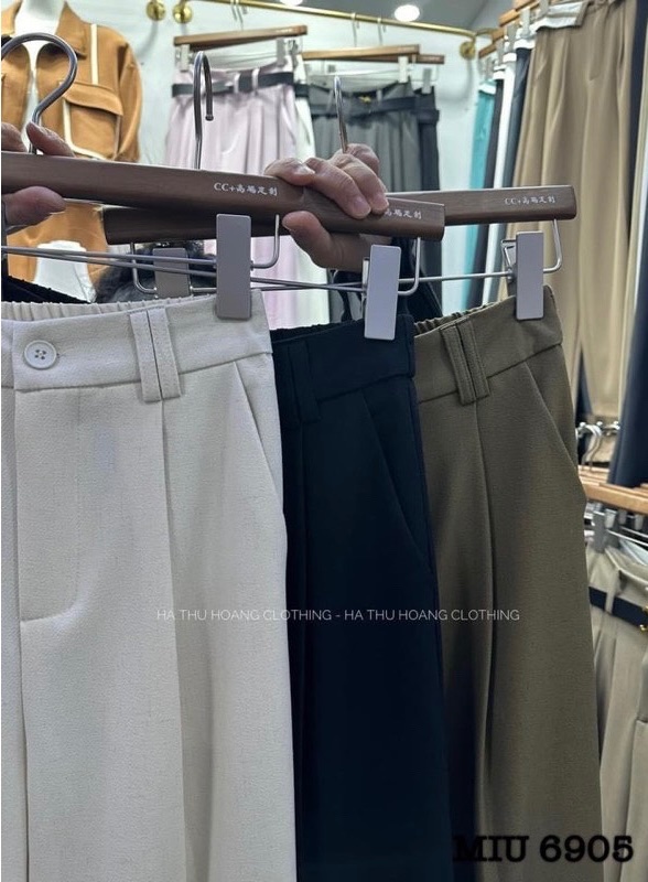 QUẦN SUÔNG GẬP GẤU 3 MÀU