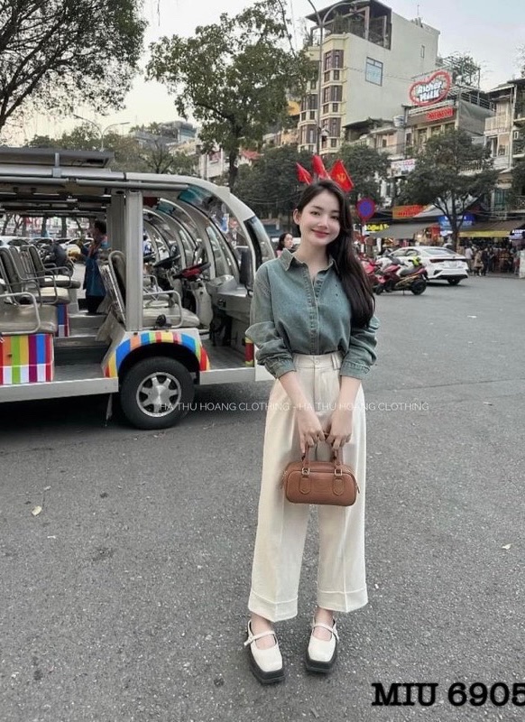 QUẦN SUÔNG GẬP GẤU 3 MÀU