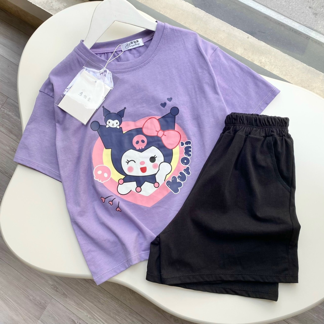 BỘ ĐÙI KUROMI TÍM QUẦN ĐEN