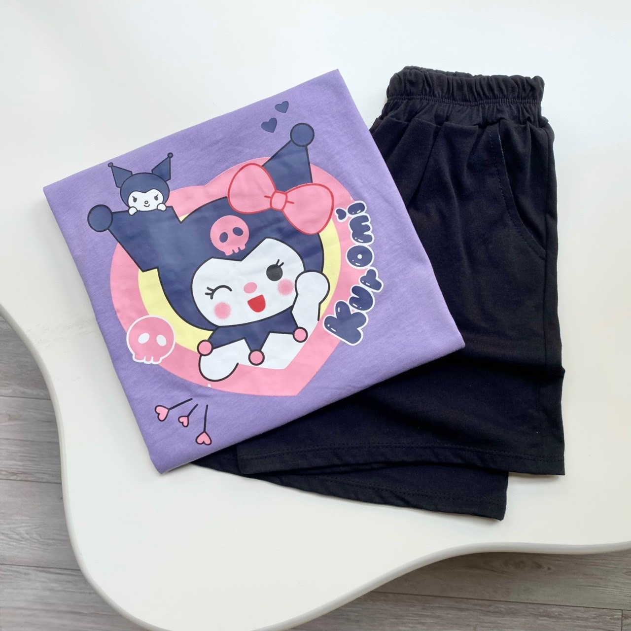 BỘ ĐÙI KUROMI TÍM QUẦN ĐEN