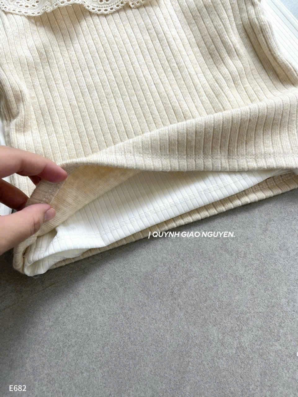 SÉT ÁO LEN TĂM QUẦN HOA PHỐI REN 3CT